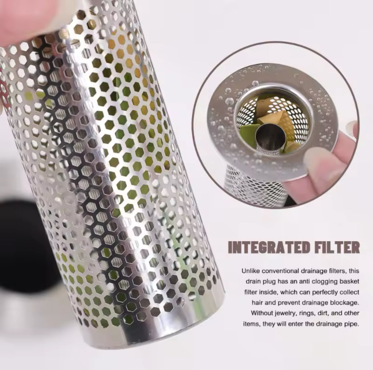 HAIR CATCHING SINK DRAIN